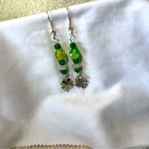 Clover Green Earrings